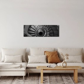 Obraz - Schodisko (s hodinami) (90x30 cm)