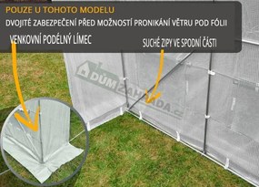 Záhradný fóliovník biely 2,5x4 m Focus Garden