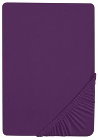 Biberna Napínacia džersejová plachta (fialová, 180 – 200 x 200 cm) (100227068)