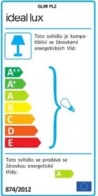 IDEAL LUX Bodové LED nástenné / stropné svietidlo GLIM, biele