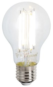 Inteligentná stojaca lampa čierna vrátane WiFi A60 dymové sklo - Bliss
