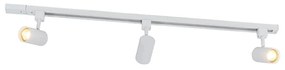 Inteligentný koľajnicový systém biely 1-fázový 3-svetelný vrátane Wifi GU10 - Iconic Jeana