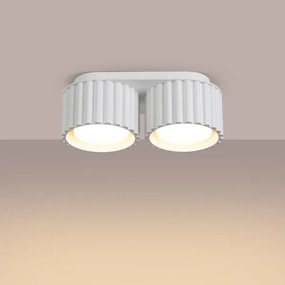 Sollux  SL.1783 - Bodové svietidlo AURA 2xGX53/10W/230V biela