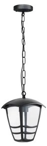 Vonkajší luster na reťazi TEVIO 1xE27/60W/230V IP54 čierna