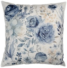 Béžová obliečka na vankúš so srdcom z ruží Rose - 45*45 cm