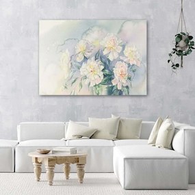 Gario Obraz na plátne Kytica bielych kvetov Rozmery: 60 x 40 cm