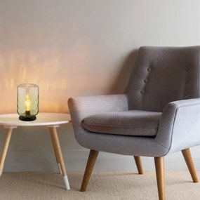 Globo 16046TG - Stolná lampa DARINA 1xE27/60W/230V zelená