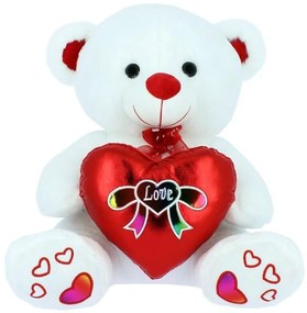 Valentýnský plyšák Medvídek LOVE 18 cm