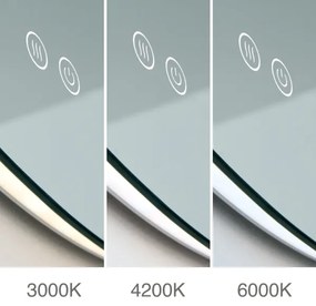 Orion - LED zrkadlo s podsvietením FOCUS LED/27W/230V 3000/4200/6000K pr. 80 cm IP44