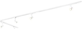 Moderný koľajnicový systém s 5 reflektormi 1-fázový biely - Jeany