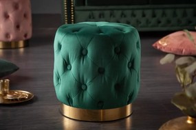 Taburetka moderná baroková 35cm zelené zlato