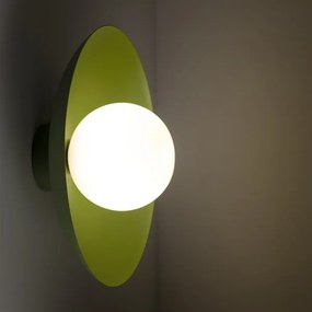 Nástenné svietidlo SLATE 1xG9/8W/230V pr. 28 cm zelená