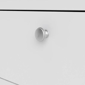 Biela nízka komoda 82x80 cm Madrid – Tvilum