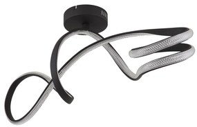 Globo 67341DS - LED Prisadený luster SWIRL LED/30W/230V čierna