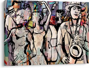 Obraz - Jazzová noc (70x50 cm)