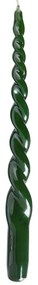 TWISTED Sada sviečok 4 ks 29 cm - zelená