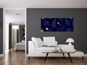 Obraz - Vesmír (120x50 cm)