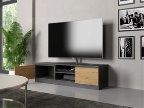 TV stolík Malwa 140 cm antracit/dub artisan