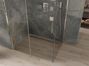 Mexen OMEGA sprchovací kút 110x100cm, 8mm sklo, chrómový profil-číre sklo, 825-110-100-01-00