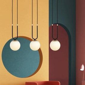 Luster na lanku GLAM 3xE14/10W/230V čierna