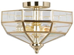 Elstead OLD-PARK-PB - Stropné svietidlo OLD PARK 2xE27/60W/230V zlatá