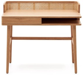 Pracovný stôl v dekore jaseňa 62x105 cm Araxi – Kave Home