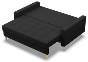 Dvojmiestna pohovka ELMA rozkladacia, čierna