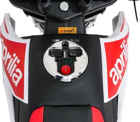 Ramiz Detský motocykel Aprilia RX biely