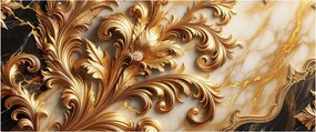 Obraz - Mramor so zlatom (120x50 cm)