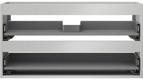 Mexen Box-A, závesná skrinka 90 cm, 2 zásuvky, matná sivá, 91AX0-0900-470-2-62