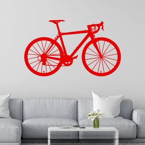 Veselá Stena Samolepka Bicykel Farba: červená, Veľkosť: 40 x 23 cm