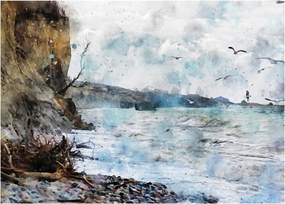 Obraz - Útes, akvarel (70x50 cm)