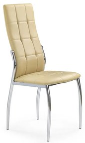 Stolička K209 kov/ekokoža béž 43x54x101