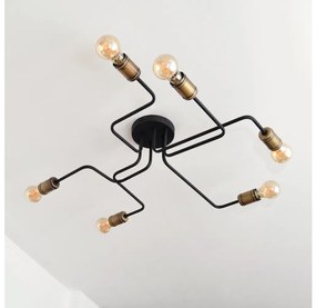 LED Prisadený luster TUBE 6xE27/15W/230V