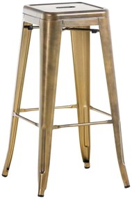 Kovová barová stolička Josh - Zlatá