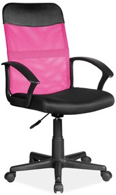 Signal Kancelárska stolička Q-702 ružová/čierna