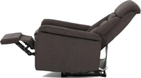 Polohovacie kreslo hnedé elektrické TV-925 BR2
