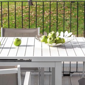 LIPARI rozkladací stôl white