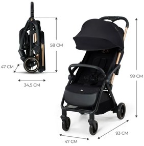 KINDERKRAFT - Športový kočík APINO čierna