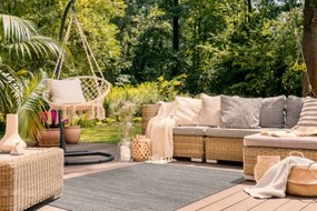 Koberec Šnúrkový SIZAL FLOORLUX 20389 strieb. / čierny