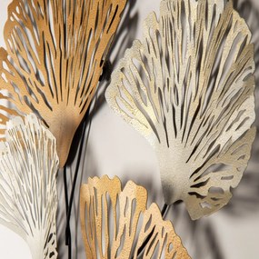 Nástenná kovová dekorácia Kvetiny 75x100 cm viacfarebná