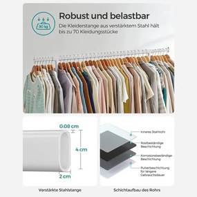 Vešiakový stojan na kolieskach HSR011W01