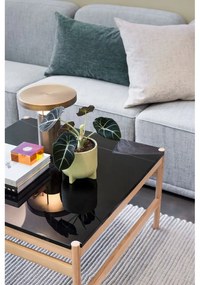 Mramorový konferenčný stolík v čierno-prírodnej farbe 80x80 cm Raw – Hübsch