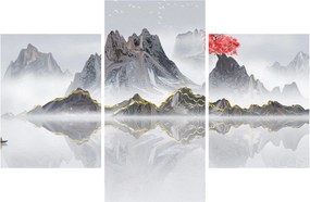 Obraz - Hory v hmle (90x60 cm)