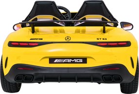 Ramiz Mercedes-Benz GT63 AMG elektrické autíčko pre deti žlté
