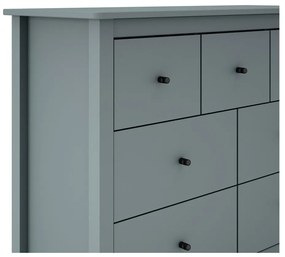 Komoda sivozelená z borovicového dreva 110x80x40 cm Misti – Marckeric