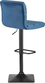 Barová stolička s operadlom SOFOTEL Drava - modrá
