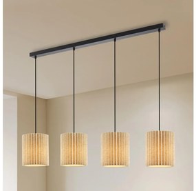 Brilagi - Luster na lane NORDIC WAVE 4xE27/15W/230V ľan/čierna