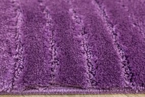 Kúpeľňový koberček Sara fialový, vlny
