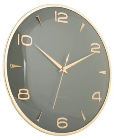 Karlsson 6017GR dizajnové nástenné hodiny sivá, pr. 40 cm